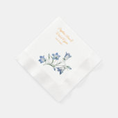 Elegante Blumenhochzeit Serviette (Ecke)