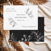 Elegante Blumenhochzeit speichern das Datum Save The Date