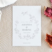 Elegante Blumenhochzeit speichern das Datum Save The Date