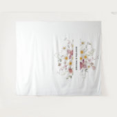 Elegante Blumenhochzeit Wandteppich (Vorderseite (Horizontal))