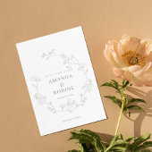 Elegante Blumenhochzeiten speichern das Datum Save The Date