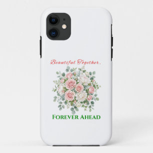 Elegante Blumenhochzeitsuhr Case-Mate iPhone Hülle