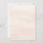 Elegante Blumenjungen Einladung (Rückseite)