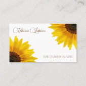 Elegante Blumenkalligraphie QR-Code Visitenkarte (Vorderseite)