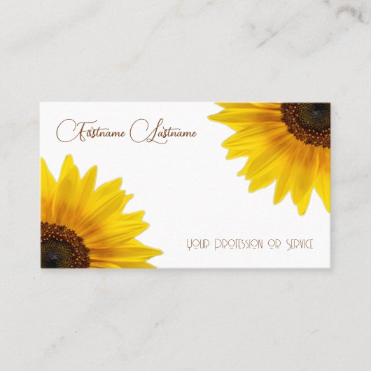 Elegante Blumenkalligraphie QR-Code Visitenkarte (Vorderseite)