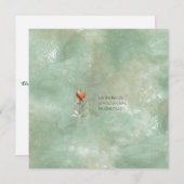 Elegante Blumenkarte (Vorne/Hinten)