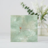 Elegante Blumenkarte (Stehend Vorderseite)