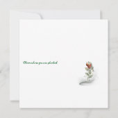 Elegante Blumenkarte (Rückseite)