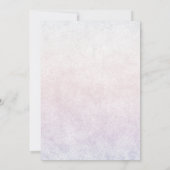 Elegante Blumenkarte 70. Geburtstag Einladung (Rückseite)