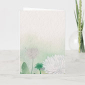 Elegante Blumenkarte Dankeschön Karte (Rückseite)