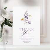 Elegante Blumenkarte Dankeschön Karte