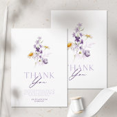 Elegante Blumenkarte Dankeschön Karte