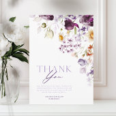 Elegante Blumenkarte Dankeschön Karte