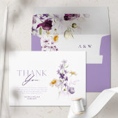 Elegante Blumenkarte Dankeschön Karte