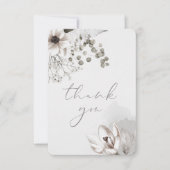 Elegante Blumenkarte Dankeschön Karte (Vorderseite)