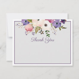 Elegante Blumenkarte Dankeschön Note Card Dankeskarte