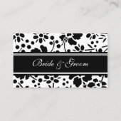 Elegante Blumenkarten mit Tischplatzierung Platzkarte (Rückseite)