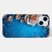 Elegante Blumenkomposition mit goldenen Akzenten Case-Mate iPhone Hülle (Rückseite (Horizontal))