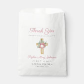 Elegante Blumenkreuz Geschenktütchen (Vorderseite)