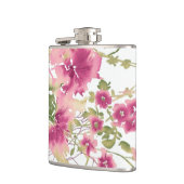 Elegante Blumenkunst-Flasche Flachmann (Links)