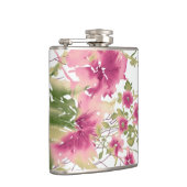 Elegante Blumenkunst-Flasche Flachmann (Rechts)