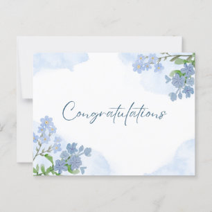 Elegante Blumenkunst  Glückwünsche  Postkarte