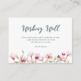 Elegante Blumenmagnolia wünscht eine gute Karte