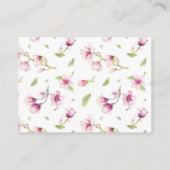 Elegante Blumenmagnolia wünscht eine gute Karte (Rückseite)