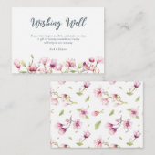 Elegante Blumenmagnolia wünscht eine gute Karte (Vorne/Hinten)