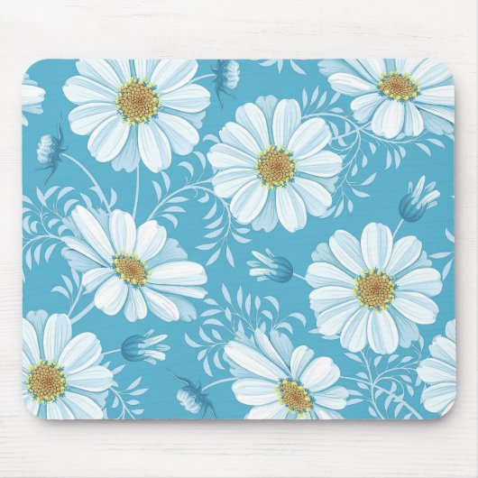Elegante BlumenMausunterlage des hintergrund-| Mousepad (Vorne)