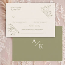 Elegante Blumenmoss Grüne Hochzeit