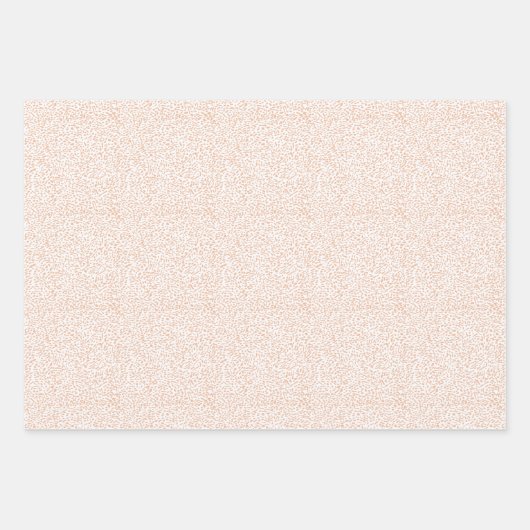 Elegante Blumenmuster Blau Pfirsichgrüne Blume Geschenkpapier Set (Vorderseite 3)