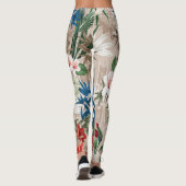 Elegante Blumenmuster-Leggings Leggings (Rückseite)