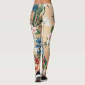 Elegante Blumenmuster-Leggings Leggings (Rückseite)