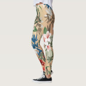 Elegante Blumenmuster-Leggings Leggings (Links)