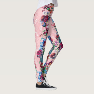 Elegante Blumenmuster-Leggings Leggings