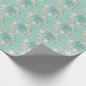 Elegante Blumenmüttertagsfeier Geschenkpapier (Ecke)