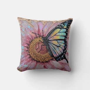 Elegante Blumenoberfläche – Strukturierte Blumenpr Kissen
