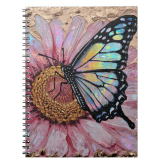 Elegante Blumenoberfläche – Texturierte Blumenprac Notizblock