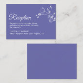 Elegante Blumenorchideen Moderner Empfang Begleitkarte (Vorne/Hinten)