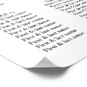 Elegante Blumenorchideen & Pampas Schönheitsrahmen Poster (Ecke)