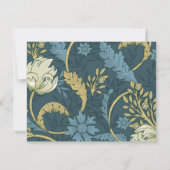 Elegante Blumenpaare - Flachbildschirm Mitteilungskarte (Rückseite)