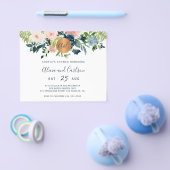 Elegante Blumenpaare mit günstiger Dusche Flyer (Einzeln)