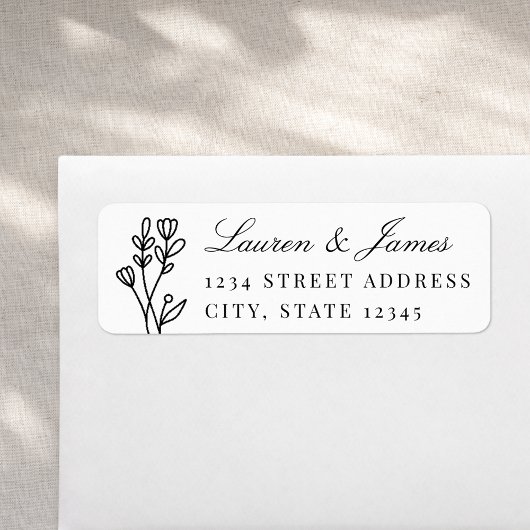 Elegante Blumenpaare mit Hochzeitsszenarien - Rück