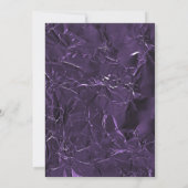 ELEGANTE BLUMENPATTERN FOIL METALLIC WEDD EINLADUNG (Rückseite)