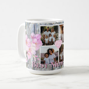Elegante Blumenpracht Personalisiert 4 Foto Best M Kaffeetasse