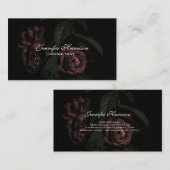 Elegante BlumenRosen-Blumenstrauß-Blumen auf Visitenkarte (Vorne/Hinten)