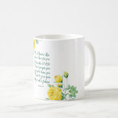 Elegante Blumenschrift 29:11 Kaffeetasse (VorderseiteRechts)