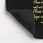 Elegante Blumenschrift 29:11 Mauspad (Ecke)