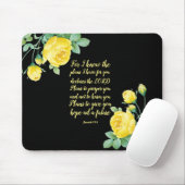 Elegante Blumenschrift 29:11 Mauspad (Mit Mouse)